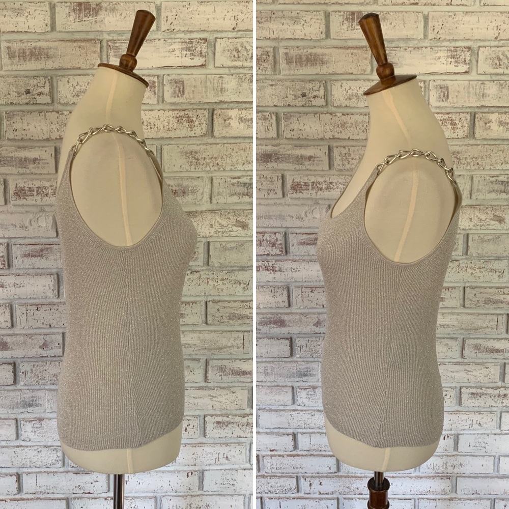 SOLD-NWOT August Silk Sparkle Knit Strap Tank - Picture 4 of 7